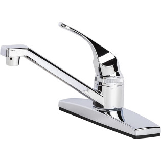 Mobile Home Non-Metallic Swivel Kitchen Sink Faucet Chrome Finish
